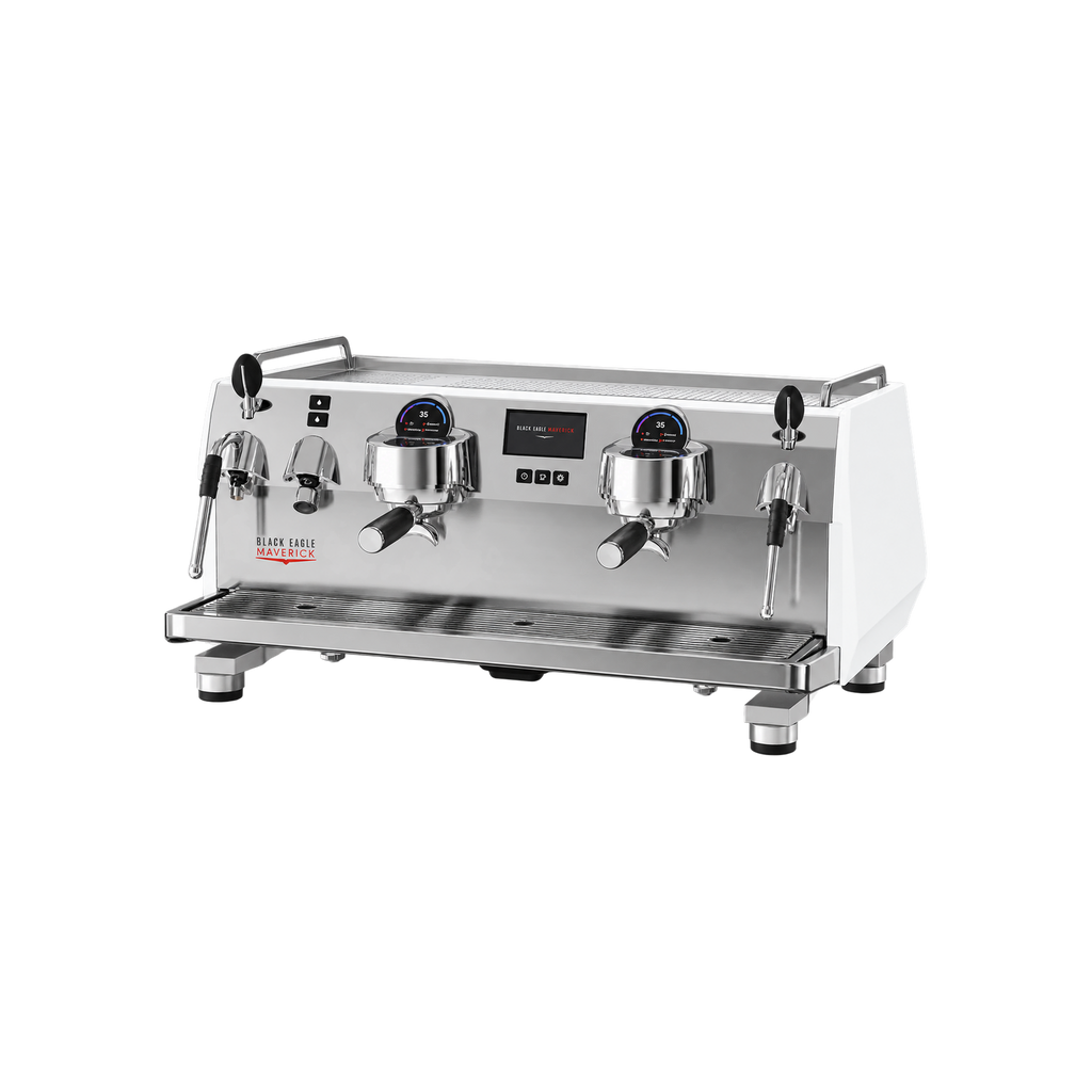 Victoria Arduino Black Eagle Maverick Core — 2 Group / White; consistent elevated view, square transparent image