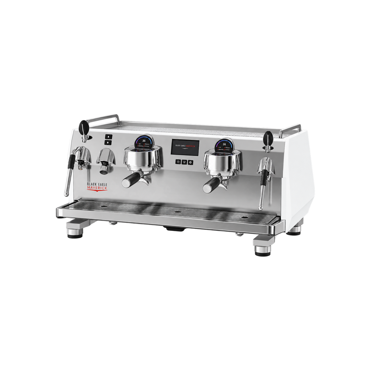 Victoria Arduino Black Eagle Maverick Core — 2 Group / White; consistent elevated view, square transparent image