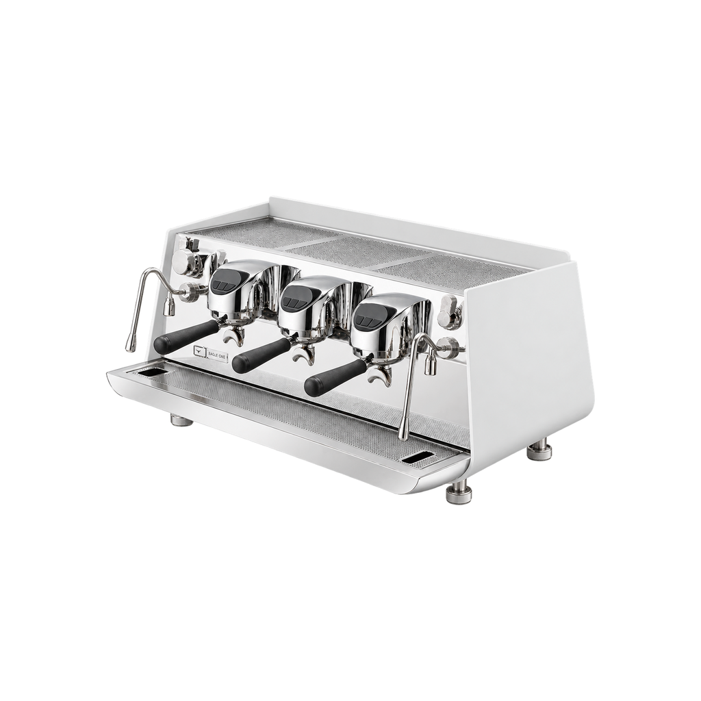Victoria Arduino Eagle One - 3 Group — White; consistent elevated view, square transparent image