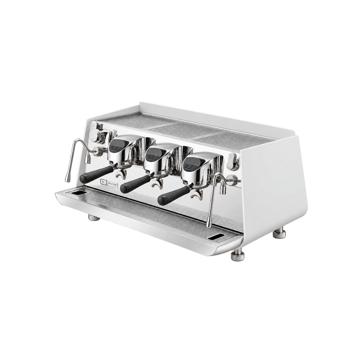 Victoria Arduino Eagle One - 3 Group — White; consistent elevated view, square transparent image