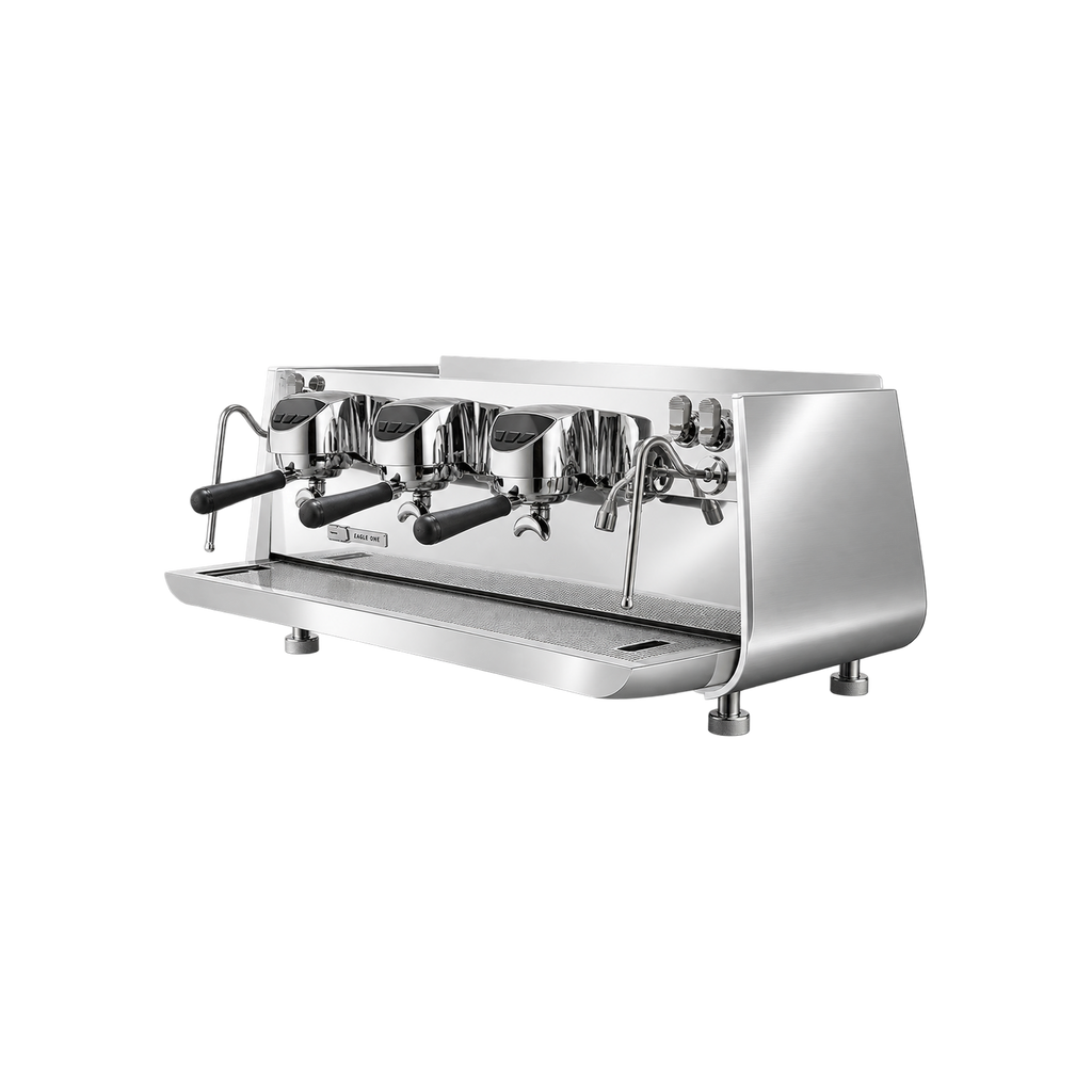 Victoria Arduino Eagle One NEO — 3 Group / Steelux; consistent elevated view, square transparent image