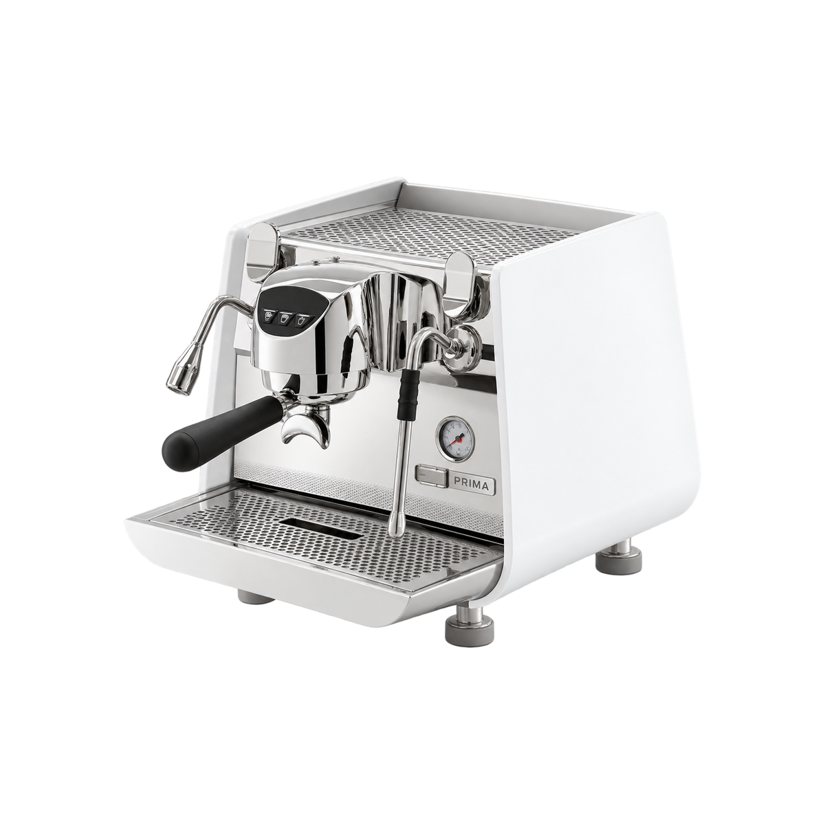 Victoria Arduino Eagle one Prima Single Group — White; consistent elevated view, square transparent image