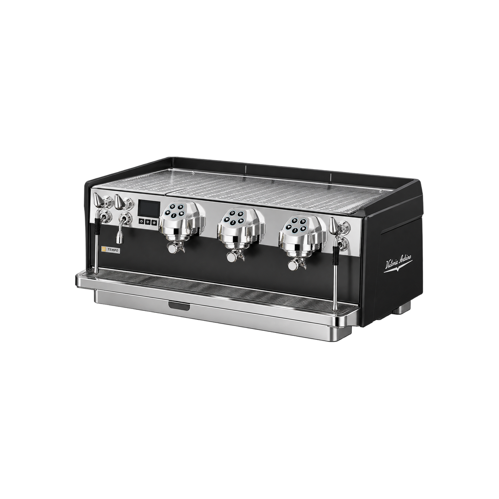 Victoria Arduino Eagle Tempo NEO — Black / 3 group; consistent elevated view, square transparent image