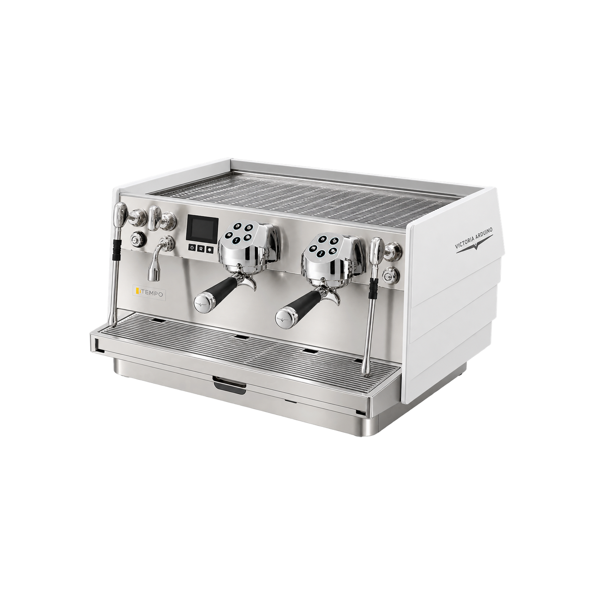 Victoria Arduino Eagle Tempo NEO — White / 2 group; consistent elevated view, square transparent image