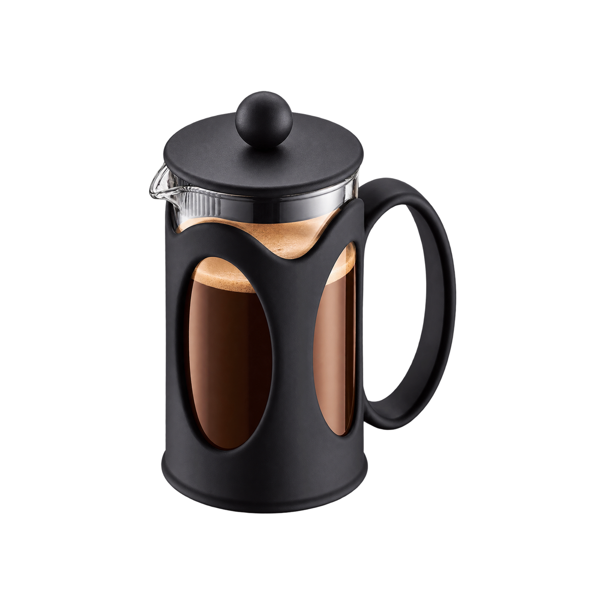 Bodum 3 Cup Kenya - Manual French Press Coffee Maker — 3 Cup; consistent elevated view, square transparent image
