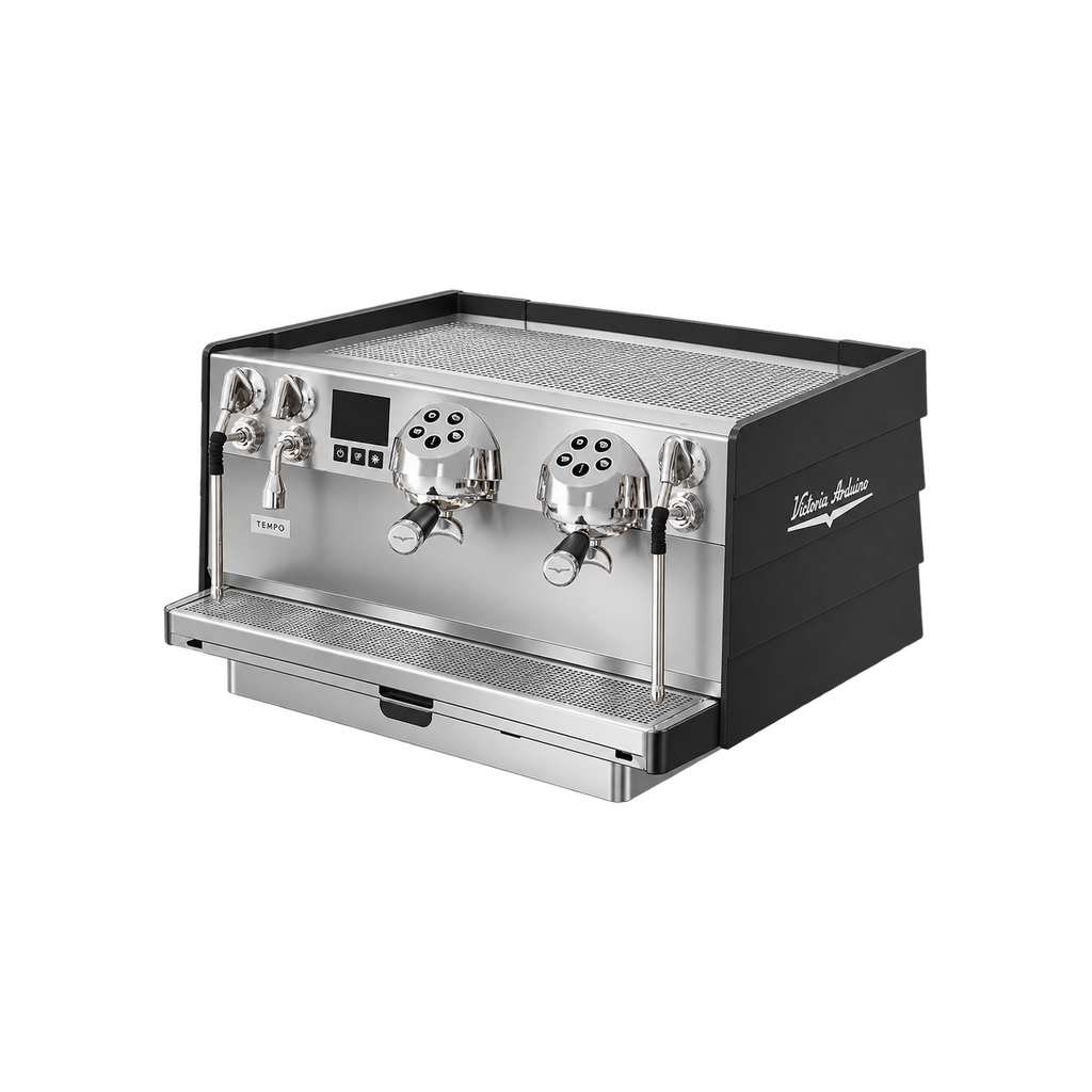 Victoria Arduino Eagle Tempo NEO 2 Group — Black / 2 Group; consistent elevated view, square transparent image