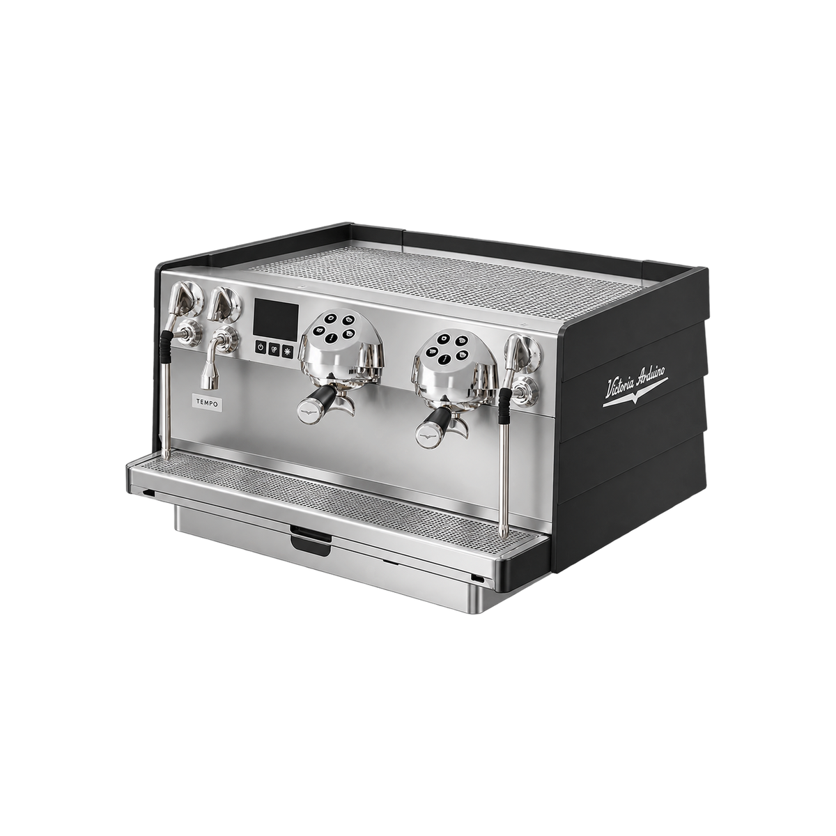 Victoria Arduino Eagle Tempo NEO 2 Group — Black / 2 Group; consistent elevated view, square transparent image
