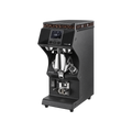 Victoria Arduino Mythos MYG85, Gravitech Espresso Grinder — Black; consistent elevated view, square transparent image