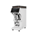 Victoria Arduino Mythos MYG85, Gravitech Espresso Grinder — White; consistent elevated view, square transparent image