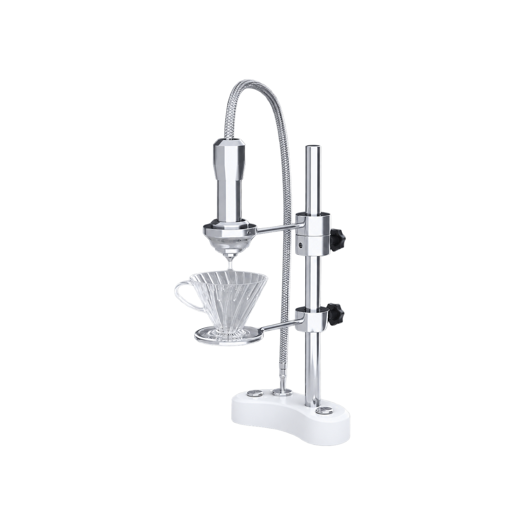 Modbar Pourover Undercounter — White Matte Base Finish; consistent elevated view, square transparent image