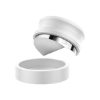 Normcore Coffee Distributor Tool, Chisel V Blade Base — 58.5mm / White, 53.3mm / White, 51mm / White; consistent elevated view, square transparent image
