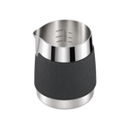 Normcore Handleless Milk Pitcher 450ml — Round Spout / Silver; consistent elevated view, square transparent image