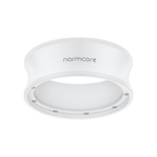 Normcore Magnetic Dosing Funnel V2 — Tall / 51mm / Teflon White, Tall / 54mm / Teflon White, Tall / 58mm / Teflon White; consistent elevated view, square transparent image