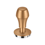 Normcore Spring-loaded Tamper V4.1 with Click Sound — 58.5mm / Bronze; consistent elevated view, square transparent image