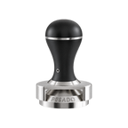 Pesado Tamper w/ Depth Adjuster 58.5mm — Black & Black; consistent elevated view, square transparent image