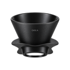Orea O1 Brewer — Steel / Steel Obsidian; consistent elevated view, square transparent image