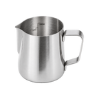 Precise Professional Milk Pitcher — 12oz; consistent elevated view, square transparent image