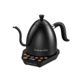 Brewista Artisan Variable Gooseneck Kettle – 1.0L Electric Kettle — Black; consistent elevated view, square transparent image
