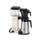 Moccamaster KBGT Coffee Machine — White; consistent elevated view, square transparent image
