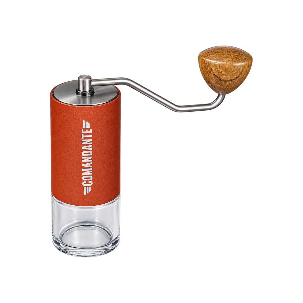 Comandante - C40 MK4 Nitro Blade Coffee Grinder - Steel Coating — Sunset; consistent elevated view, square transparent image