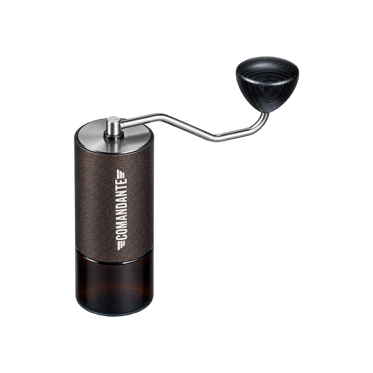 Comandante - C40 MK4 Nitro Blade Coffee Grinder - Steel Coating — Copper Mountain; consistent elevated view, square transparent image