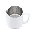 Normcore Milk Pitcher 600ml — White Round; consistent elevated view, square transparent image