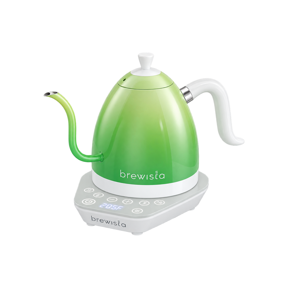 Brewista Candy Kettle 1L — ; consistent elevated view, square transparent image