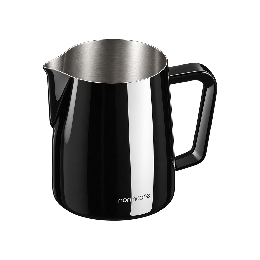 Normcore Milk Pitcher 600ml — Black Sharp; consistent elevated view, square transparent image