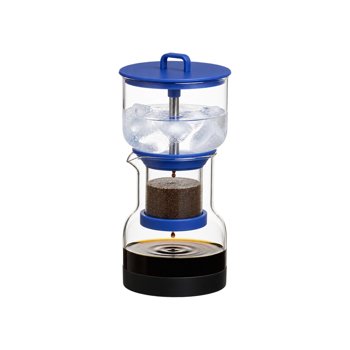 Bruer Cold Drip System — Blue; consistent elevated view, square transparent image