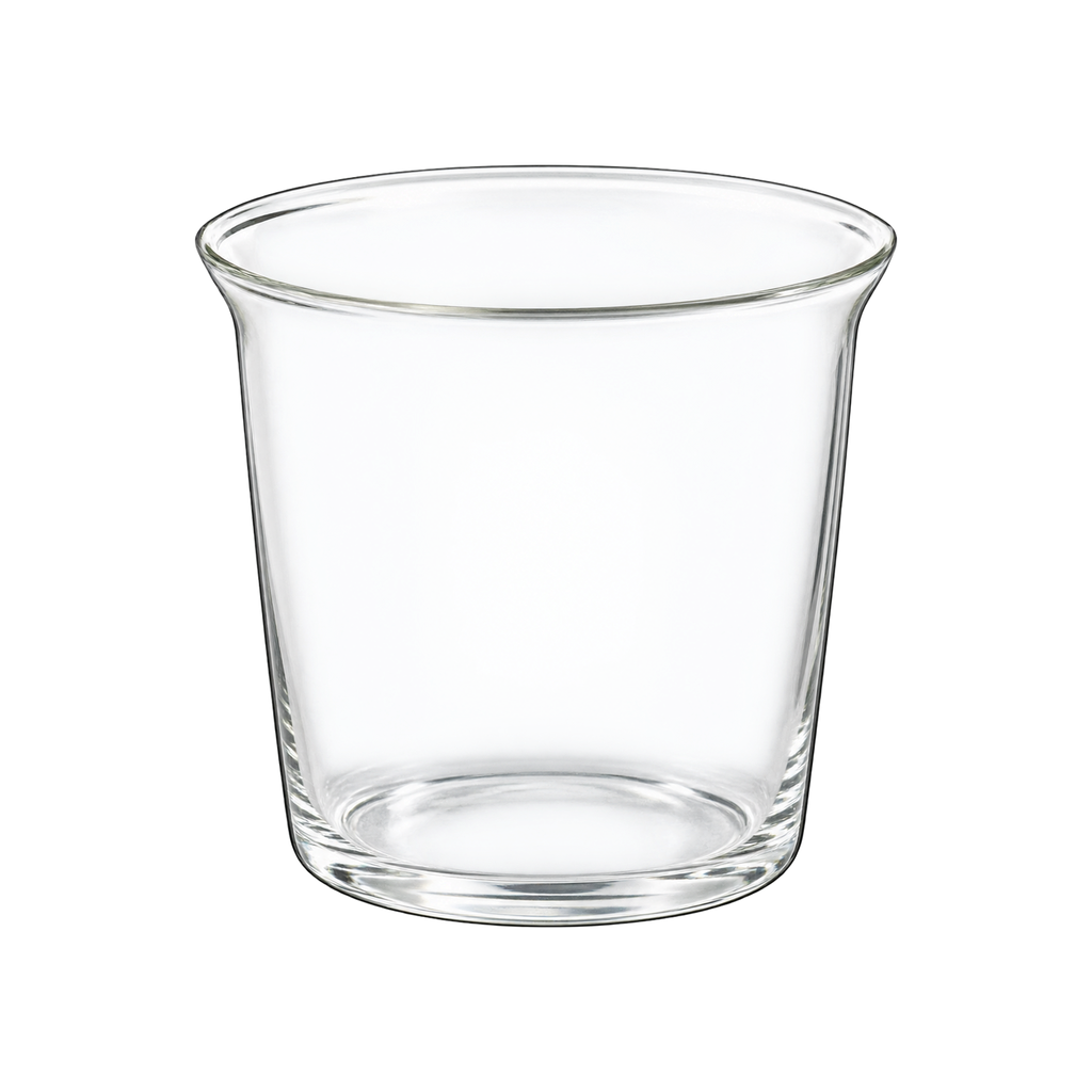 Kinto Cast Glass — Green Tea Glass; consistent elevated view, square transparent image