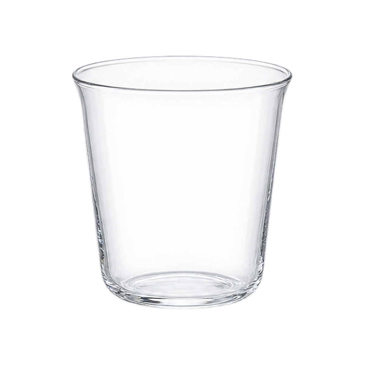 Kinto Cast Glass — Water Glass; consistent elevated view, square transparent image