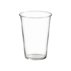 Kinto Cast Glass — Green Beer Glass; consistent elevated view, square transparent image