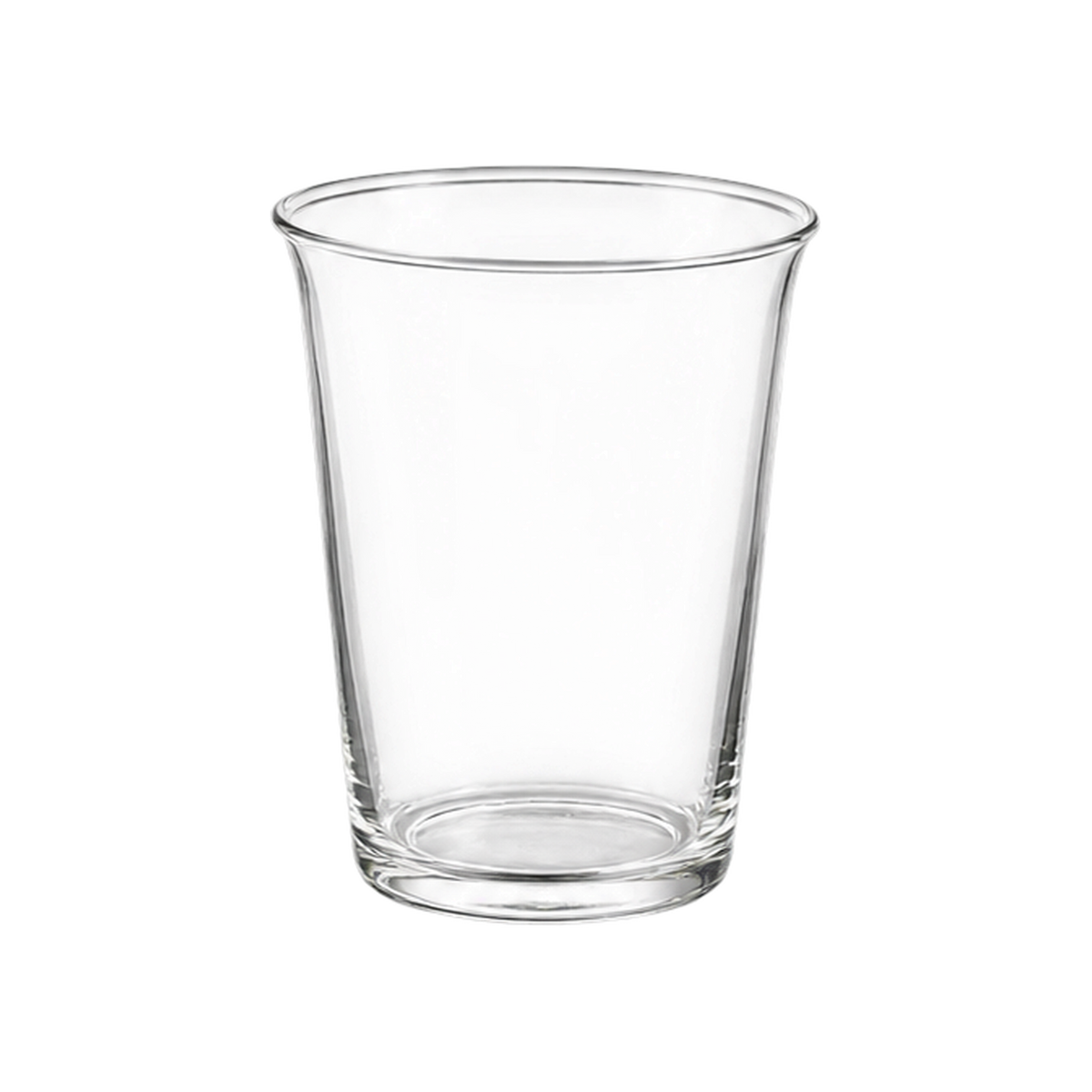 Kinto Cast Glass — Iced Tea Glass; consistent elevated view, square transparent image