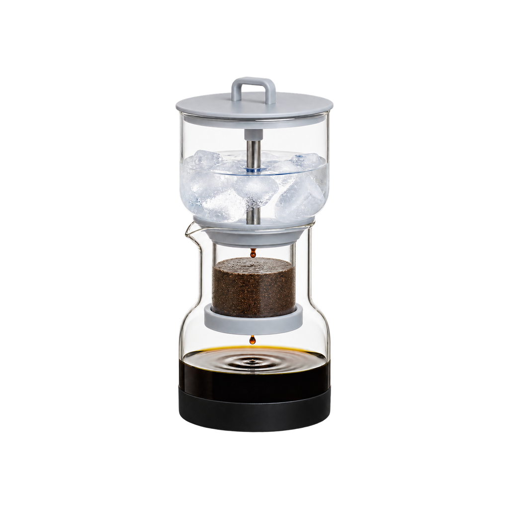 Bruer Cold Drip System — Grey; consistent elevated view, square transparent image