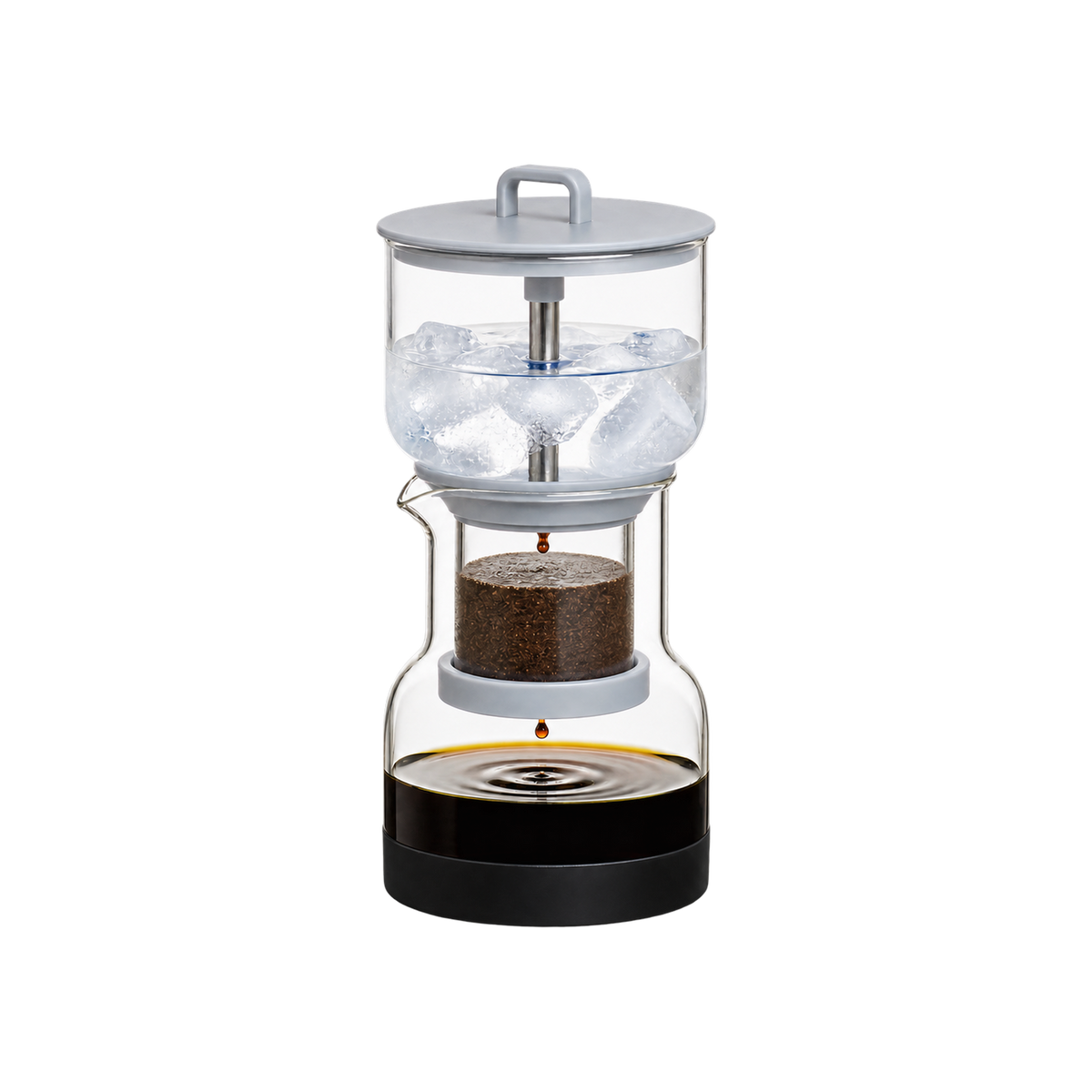 Bruer Cold Drip System — Grey; consistent elevated view, square transparent image