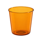 Kinto Cast Amber Glass — 250 ml; consistent elevated view, square transparent image