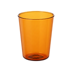 Kinto Cast Amber Glass — 350 ml; consistent elevated view, square transparent image