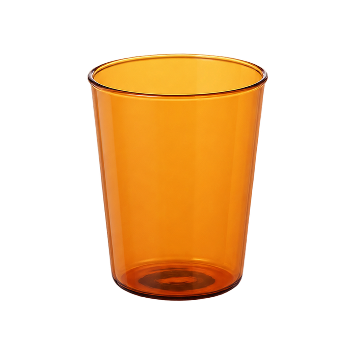 Kinto Cast Amber Glass — 350 ml; consistent elevated view, square transparent image