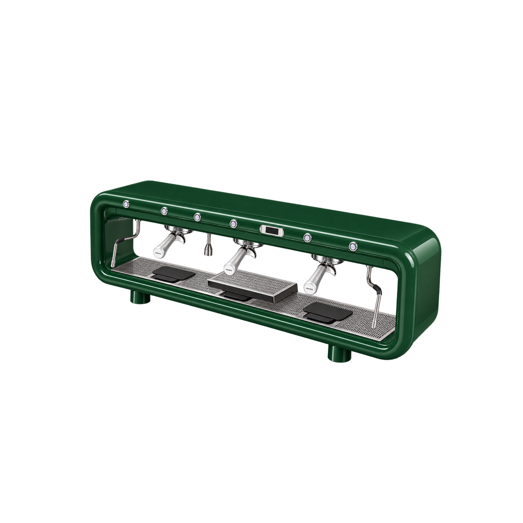 Aremde Nexus One Gravimetric — 3 Groups / Pine Green; consistent elevated view, square transparent image