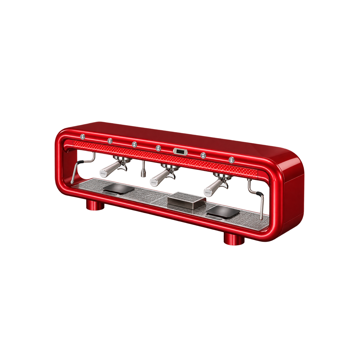 Aremde Nexus One Gravimetric — 3 Groups / Ruby Red; consistent elevated view, square transparent image