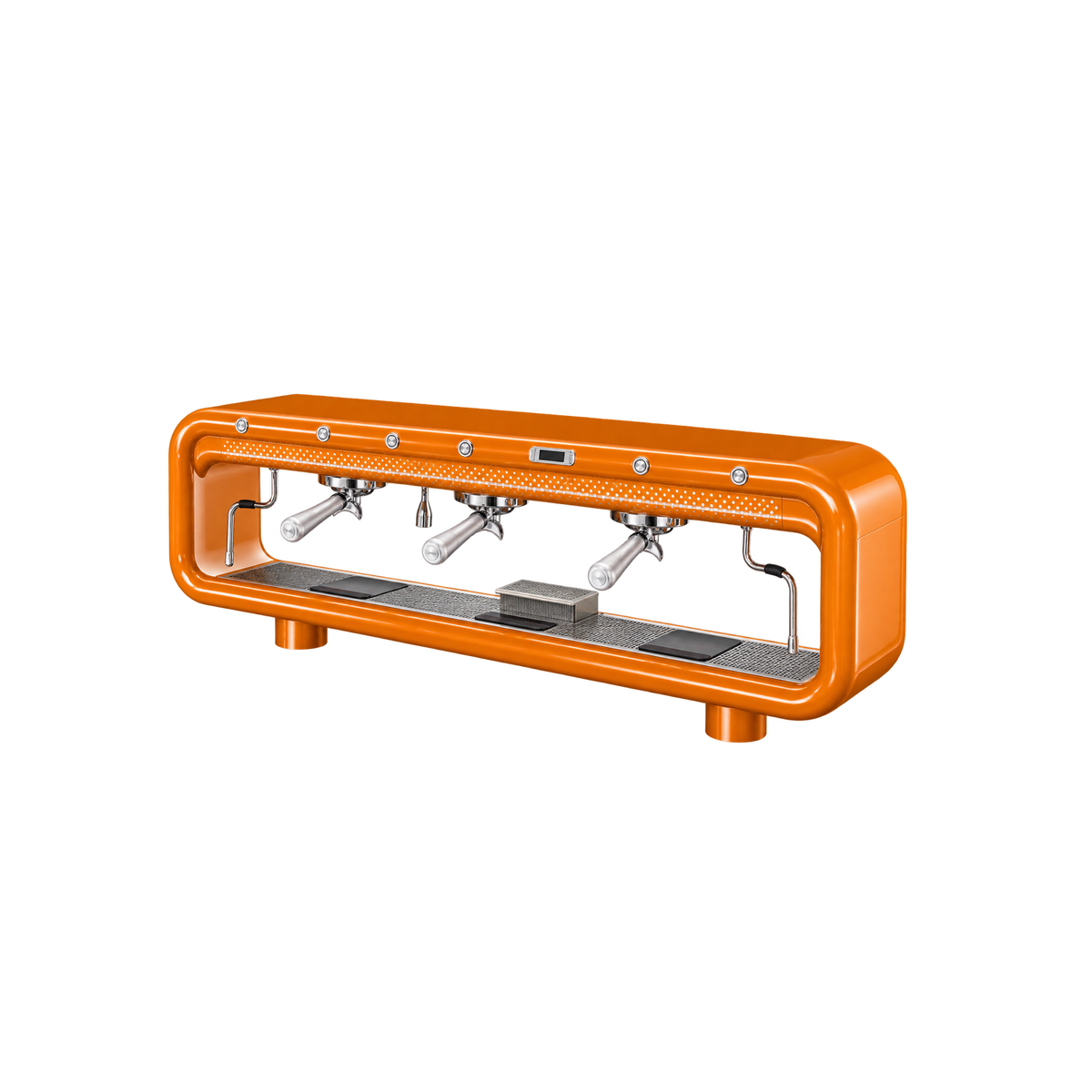 Aremde Nexus One Gravimetric — 3 Groups / Pumpkin Orange; consistent elevated view, square transparent image