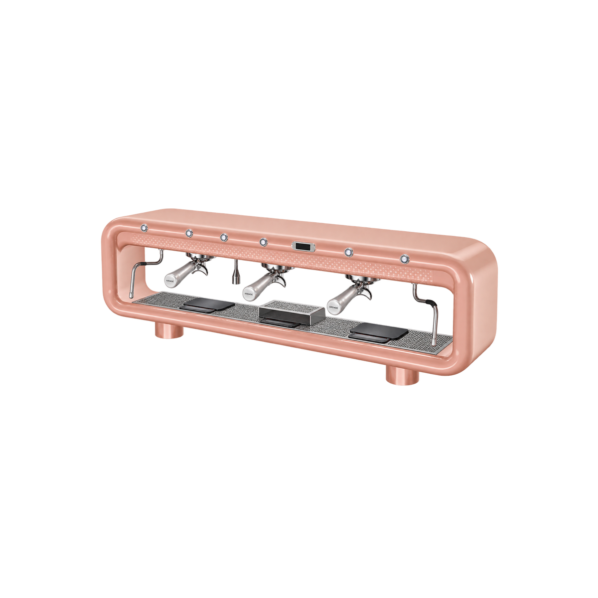 Aremde Nexus One Gravimetric — 3 Groups / Salmon Pink; consistent elevated view, square transparent image