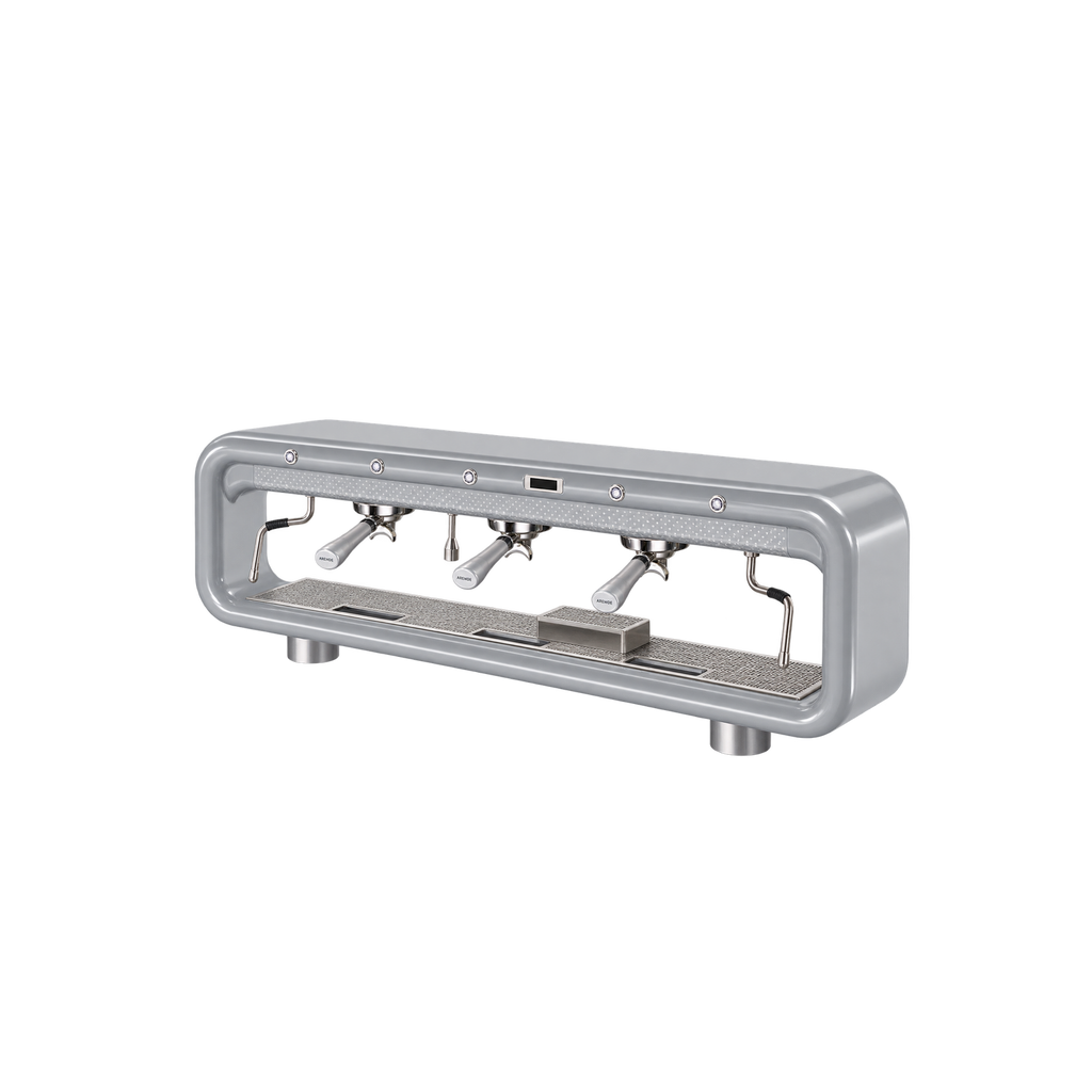 Aremde Nexus One Gravimetric — 3 Groups / Silver Grey; consistent elevated view, square transparent image