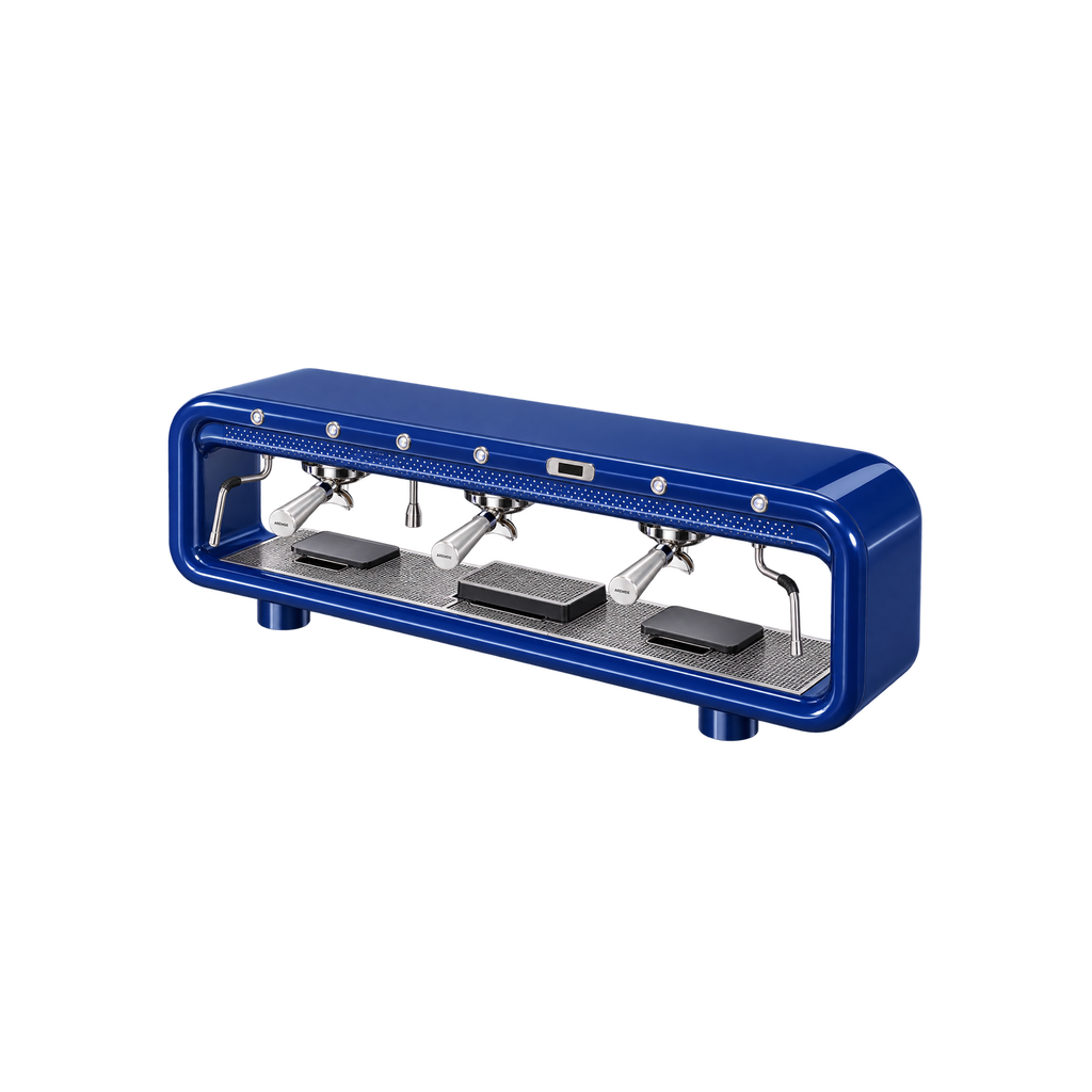 Aremde Nexus One Gravimetric — 3 Groups / Ink Blue; consistent elevated view, square transparent image