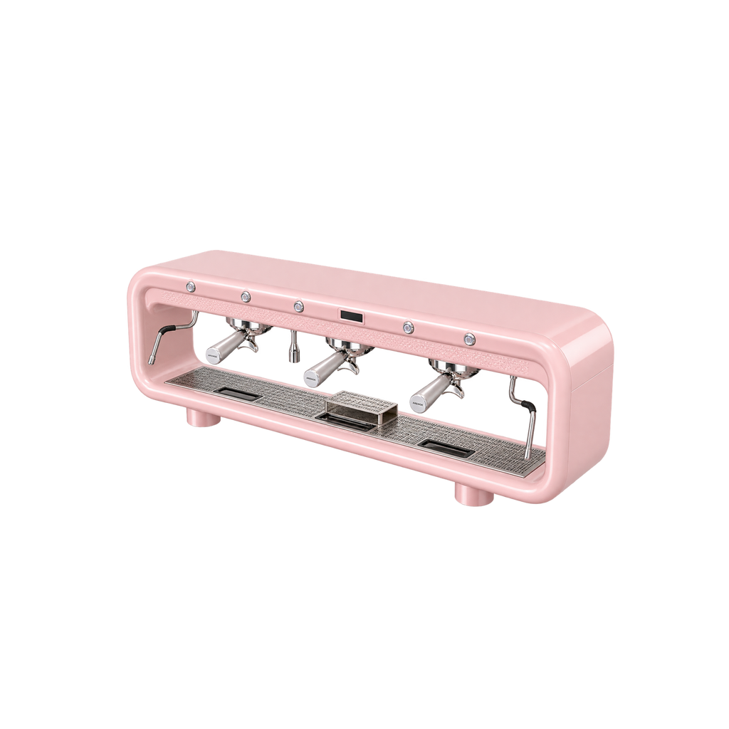 Aremde Nexus One Gravimetric — 3 Groups / Sweet Pink; consistent elevated view, square transparent image