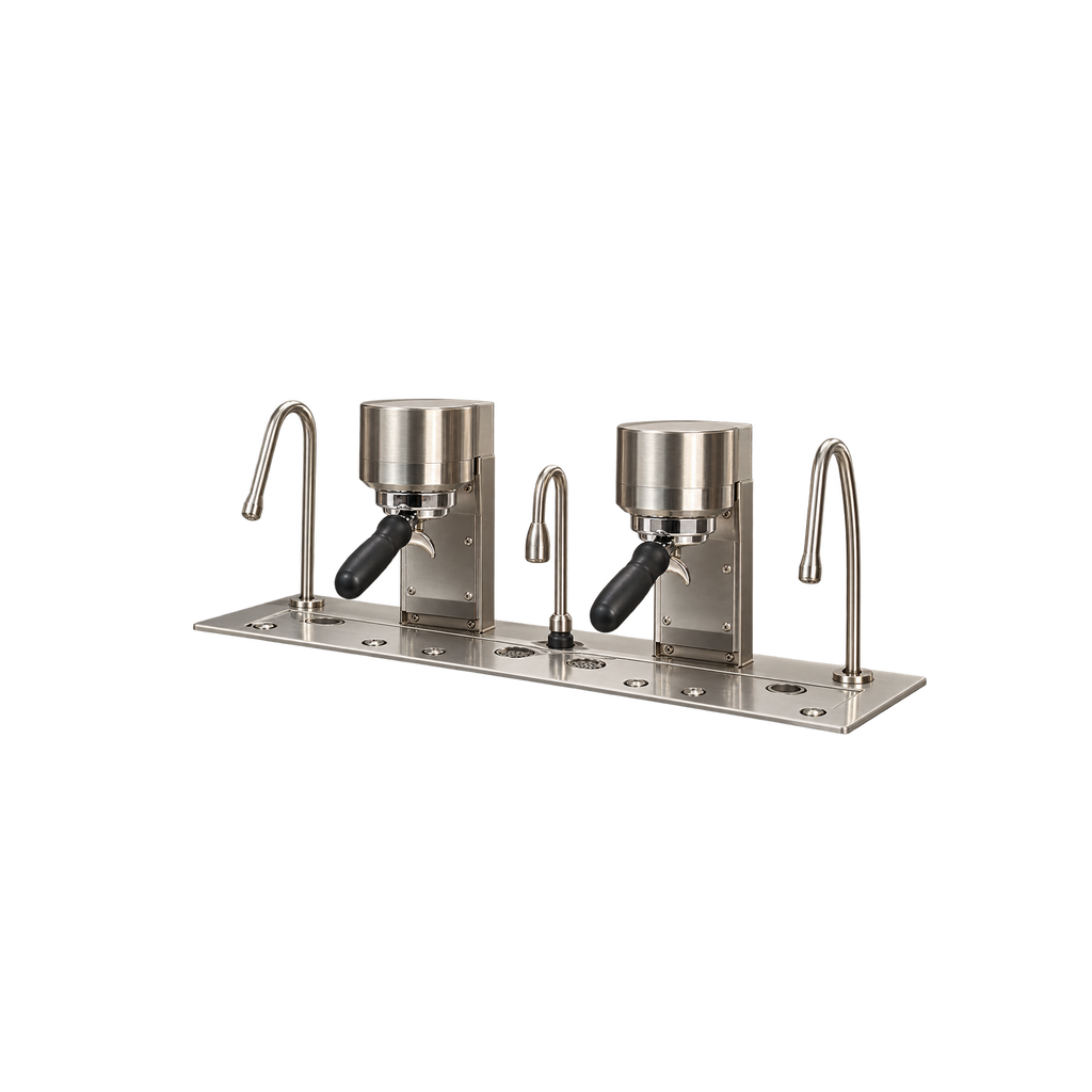 Mavam Under Counter Series Espresso Machine — 2 Groups; consistent elevated view, square transparent image