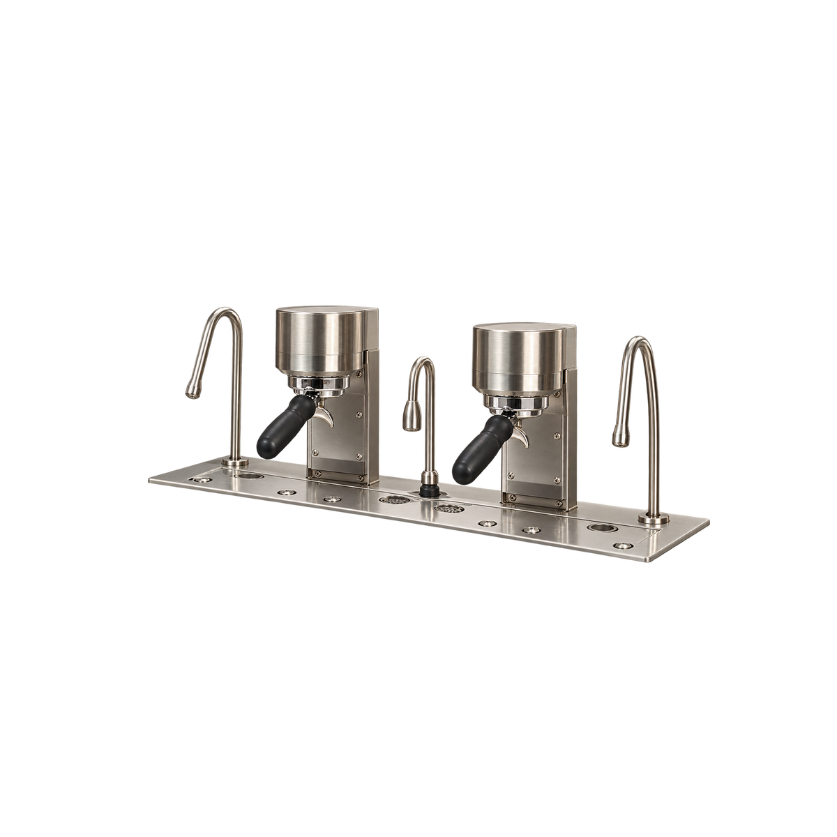 Mavam Under Counter Series Espresso Machine — 2 Groups; consistent elevated view, square transparent image