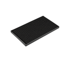 Precise Rubber Bar Mat — Large (45x30cm); consistent elevated view, square transparent image