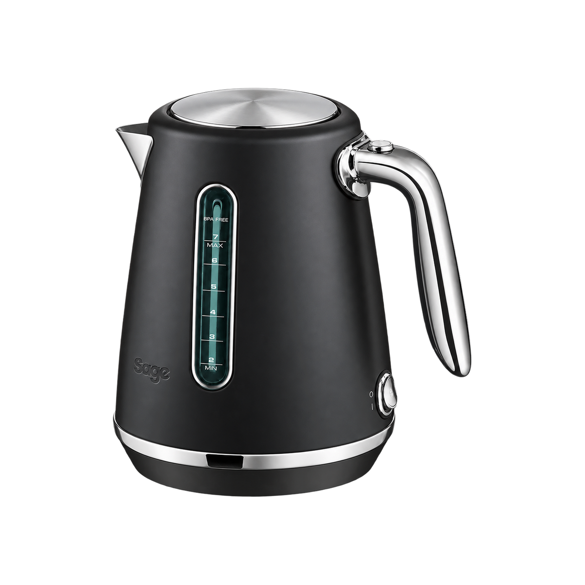 Sage (Breville) the Soft Top Luxe™ — Black Truffle; consistent elevated view, square transparent image