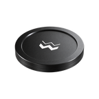 Weber Workshops Magic Tumbler Lid — Onyx (Black); consistent elevated view, square transparent image